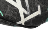 LOUIS VUITTON ルイヴィトン モノグラムエクリプス ディスカバリーバムバッグ PM グラフィティデザイン ブラック M21397 メンズ モノグラムキャンバス ボディバッグ Aランク 中古 銀蔵