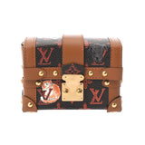 LOUIS VUITTON ルイヴィトン キャットグラム エッセンシャルトランク ブラウン M63892 ユニセックス モノグラムキャンバス レザー チャーム Aランク 中古 銀蔵
