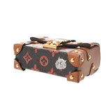 LOUIS VUITTON ルイヴィトン キャットグラム エッセンシャルトランク ブラウン M63892 ユニセックス モノグラムキャンバス レザー チャーム Aランク 中古 銀蔵