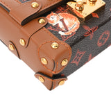 LOUIS VUITTON ルイヴィトン キャットグラム エッセンシャルトランク ブラウン M63892 ユニセックス モノグラムキャンバス レザー チャーム Aランク 中古 銀蔵