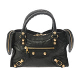 BALENCIAGA バレンシアガ ジャイアント ミニシティ 2WAYバッグ ブラック 309544 レディース レザー ハンドバッグ Bランク 中古 銀蔵