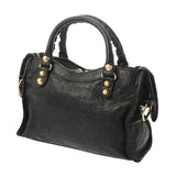 BALENCIAGA バレンシアガ ジャイアント ミニシティ 2WAYバッグ ブラック 309544 レディース レザー ハンドバッグ Bランク 中古 銀蔵