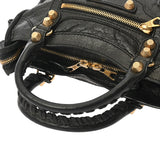 BALENCIAGA バレンシアガ ジャイアント ミニシティ 2WAYバッグ ブラック 309544 レディース レザー ハンドバッグ Bランク 中古 銀蔵