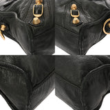BALENCIAGA バレンシアガ ジャイアント ミニシティ 2WAYバッグ ブラック 309544 レディース レザー ハンドバッグ Bランク 中古 銀蔵