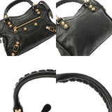 BALENCIAGA バレンシアガ ジャイアント ミニシティ 2WAYバッグ ブラック 309544 レディース レザー ハンドバッグ Bランク 中古 銀蔵