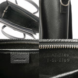 CELINE セリーヌ ラゲージ ナノ 2WAY ブラック 189243DRU.38NO レディース ドラムドカーフ ハンドバッグ Aランク 中古 銀蔵