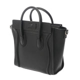 CELINE セリーヌ ラゲージ ナノ 2WAY ブラック 189243DRU.38NO レディース ドラムドカーフ ハンドバッグ Aランク 中古 銀蔵