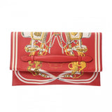 HERMES エルメス BRIDE DE GALA ルージュカザック T刻印(2015年頃) ユニセックス ヴォースイフト クラッチバッグ Aランク 中古 銀蔵