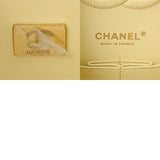 CHANEL シャネル マトラッセ 11.12 クラシック ハンドバッグ 25cm イエロー A01112 レディース キャビアスキン ショルダーバッグ Aランク 中古 銀蔵