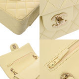 CHANEL シャネル マトラッセ 11.12 クラシック ハンドバッグ 25cm イエロー A01112 レディース キャビアスキン ショルダーバッグ Aランク 中古 銀蔵