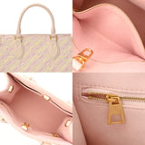 LOUIS VUITTON ルイヴィトン モノグラムアンプラント オンザゴー PM ライトピンク M46168 レディース レザー ハンドバッグ Aランク 中古 銀蔵