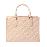 LOUIS VUITTON ルイヴィトン モノグラムアンプラント オンザゴー PM ライトピンク M46168 レディース レザー ハンドバッグ Aランク 中古 銀蔵