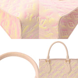 LOUIS VUITTON ルイヴィトン モノグラムアンプラント オンザゴー PM ライトピンク M46168 レディース レザー ハンドバッグ Aランク 中古 銀蔵