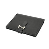 HERMES エルメス ベアンコンパクト ブラック B刻印(2023年頃) ユニセックス ヴォーエプソン 二つ折り財布 Aランク 中古 銀蔵