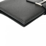 HERMES エルメス ベアンコンパクト ブラック B刻印(2023年頃) ユニセックス ヴォーエプソン 二つ折り財布 Aランク 中古 銀蔵