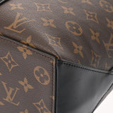 LOUIS VUITTON ルイヴィトン モノグラムマカサー ウィークエンド トート PM 2WAY ブラウン/ノワール M45734 メンズ モノグラムキャンバス トートバッグ Aランク 中古 銀蔵
