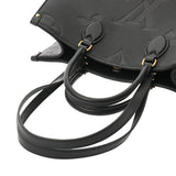 LOUIS VUITTON ルイヴィトン モノグラムアンプラント オンザゴー MM ノワール M45595 レディース レザー トートバッグ Bランク 中古 銀蔵