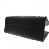 LOUIS VUITTON ルイヴィトン モノグラムアンプラント オンザゴー MM ブラック/ベージュ M45495 レディース レザー ハンドバッグ Aランク 中古 銀蔵