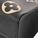 LOUIS VUITTON ルイヴィトン モノグラムアンプラント オンザゴー MM ブラック/ベージュ M45495 レディース レザー ハンドバッグ Aランク 中古 銀蔵