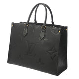 LOUIS VUITTON ルイヴィトン モノグラムアンプラント オンザゴー MM 2WAYトート ノワール M45495 レディース レザー ハンドバッグ Aランク 中古 銀蔵