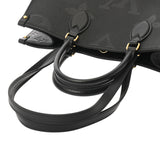 LOUIS VUITTON ルイヴィトン モノグラムアンプラント オンザゴー MM 2WAYトート ノワール M45495 レディース レザー ハンドバッグ Aランク 中古 銀蔵