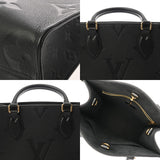 LOUIS VUITTON ルイヴィトン モノグラムアンプラント オンザゴー PM 2WAY ノワール M45653 レディース レザー ハンドバッグ Aランク 中古 銀蔵