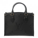 LOUIS VUITTON ルイヴィトン モノグラムアンプラント オンザゴー PM 2WAY ノワール M45653 レディース レザー ハンドバッグ Aランク 中古 銀蔵