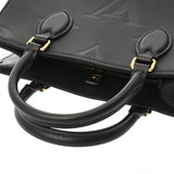 LOUIS VUITTON ルイヴィトン モノグラムアンプラント オンザゴー PM 2WAY ノワール M45653 レディース レザー ハンドバッグ Aランク 中古 銀蔵
