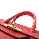 HERMES エルメス バーキン 35 ルージュピヴォワンヌ □P刻印(2012年頃) ユニセックス トゴ ハンドバッグ Aランク 中古 銀蔵