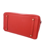 HERMES エルメス バーキン 35 ルージュピヴォワンヌ □P刻印(2012年頃) ユニセックス トゴ ハンドバッグ Aランク 中古 銀蔵