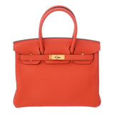HERMES エルメス バーキン 30 カプシーヌ X刻印(2016年頃) レディース トゴ ハンドバッグ Aランク 中古 銀蔵
