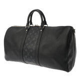 LOUIS VUITTON ルイヴィトン モノグラムエクリプス キーポル バンドリエール 50 ブラック M53763 ユニセックス モノグラムキャンバス タイガ ボストンバッグ Aランク 中古 銀蔵