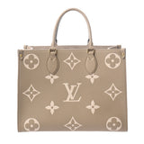 LOUIS VUITTON ルイヴィトン モノグラムアンプラント オンザゴー MM トゥルトレールクレーム M45494 レディース レザー ハンドバッグ Aランク 中古 銀蔵
