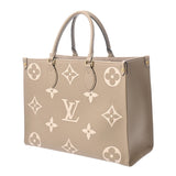 LOUIS VUITTON ルイヴィトン モノグラムアンプラント オンザゴー MM トゥルトレールクレーム M45494 レディース レザー ハンドバッグ Aランク 中古 銀蔵