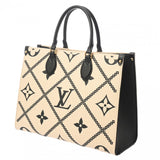 LOUIS VUITTON ルイヴィトン モノグラムアンプラント オンザゴー MM クレーム/ブラック M46016 レディース レザー ハンドバッグ 未使用 銀蔵