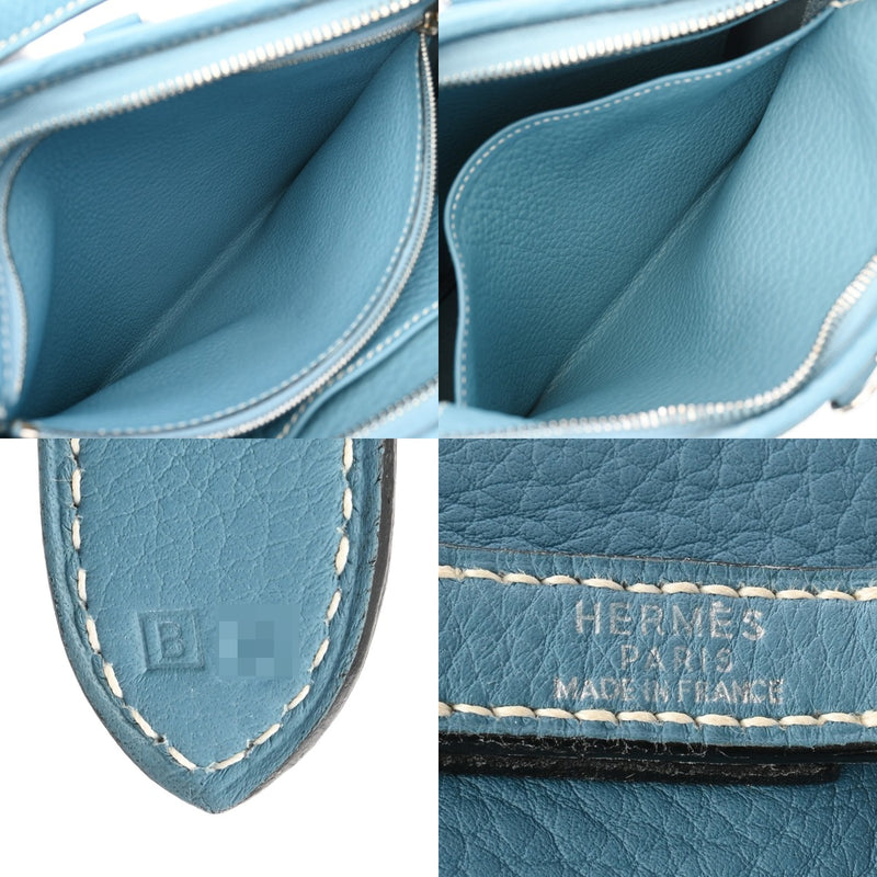 HERMES エルメス/クリスティーヌ/ブルー系/□B *******/Bランク/69【中古】 Hermès Birkin 30 Bleu Tempête Grizzly Doblis/Swift Permabrass