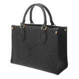 LOUIS VUITTON ルイヴィトン モノグラムアンプラント オンザゴー PM 2WAY ノワール M45653 レディース レザー ハンドバッグ Aランク 中古 銀蔵