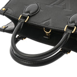 LOUIS VUITTON ルイヴィトン モノグラムアンプラント オンザゴー PM 2WAY ノワール M45653 レディース レザー ハンドバッグ Aランク 中古 銀蔵