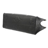 LOUIS VUITTON ルイヴィトン モノグラムアンプラント オンザゴー PM 2WAY ノワール M45653 レディース レザー ハンドバッグ Aランク 中古 銀蔵