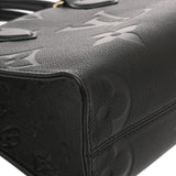 LOUIS VUITTON ルイヴィトン モノグラムアンプラント オンザゴー PM 2WAY ノワール M45653 レディース レザー ハンドバッグ Aランク 中古 銀蔵