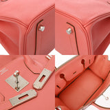 HERMES エルメス バーキン 30 クレヴェット □Q刻印(2013年頃) レディース ヴォーエプソン ハンドバッグ Aランク 中古 銀蔵