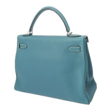 HERMES エルメス ケリー 32 内縫い 2WAY ブルージーン □K刻印(2007年頃) レディース トリヨンクレマンス ハンドバッグ ABランク 中古 銀蔵