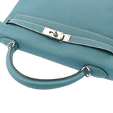 HERMES エルメス ケリー 32 内縫い 2WAY ブルージーン □K刻印(2007年頃) レディース トリヨンクレマンス ハンドバッグ ABランク 中古 銀蔵