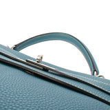 HERMES エルメス ケリー 32 内縫い 2WAY ブルージーン □K刻印(2007年頃) レディース トリヨンクレマンス ハンドバッグ ABランク 中古 銀蔵