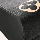 LOUIS VUITTON ルイヴィトン モノグラムアンプラント オンザゴー MM 2WAYトート ブラック/ベージュ M45495 レディース レザー ハンドバッグ Aランク 中古 銀蔵