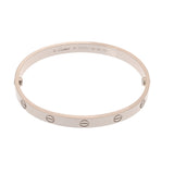CARTIER カルティエ ラブ ブレスレット 新型 #18 CRB6035418 レディース K18ホワイトゴールド WG ブレスレット Aランク 中古 銀蔵