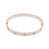 CARTIER カルティエ ラブ ブレスレット 新型 #18 CRB6035418 レディース K18ホワイトゴールド WG ブレスレット Aランク 中古 銀蔵