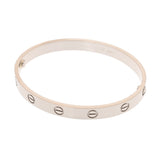 CARTIER カルティエ ラブブレスレット 旧型 2026年3月修理明細 ユニセックス K18ホワイトゴールド WG ブレスレット Aランク 中古 銀蔵