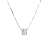 BOUCHERON ブシュロン キャトルネックレス ラージ レディース K18ホワイトゴールド WG セラミック ネックレス Aランク 中古 銀蔵