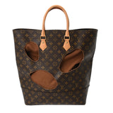 LOUIS VUITTON ルイヴィトン モノグラム ウィズホールズ ギャルソンコラボ ブラウン M40279 レディース モノグラムキャンバス トートバッグ ABランク 中古 銀蔵